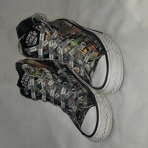Converser DC Justice League Canvas Toddler Hi Top Shoes Sneakers Size 11 Youth
